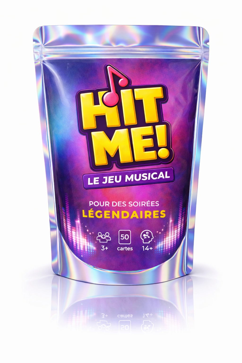 Jeu HIT ME dans son packaging holographique