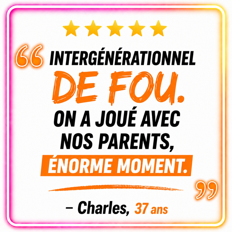 Avis client sur le jeu musical HIT ME intergénérationnel et convivial